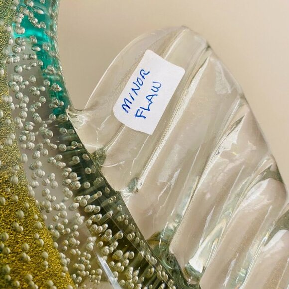 Vintage Murano Alfredo Barbini Bollicine Art Glass Koi Fish Sculpture 16" Tall G - Picture 6 of 8